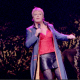 Eddie Izzard on stage for the sexy tour.